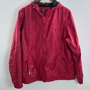 Paradox Rain Jacket Lightweight Hooded Windbreaker Maroon XL‎ Utility Gorpcore